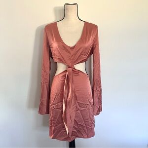 NWT Silky cutout dress